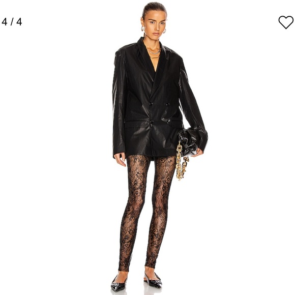 Velvet Floral Lace Leggings - Picture 3 of 10